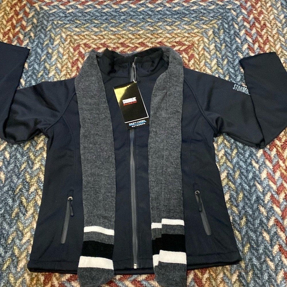 Men’s Black Driftcreek Outdoors Jacket & Scarf Bundle Gorpcore Camping Fall